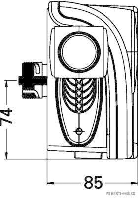 Herth+Buss Elparts Achterlicht 83830158