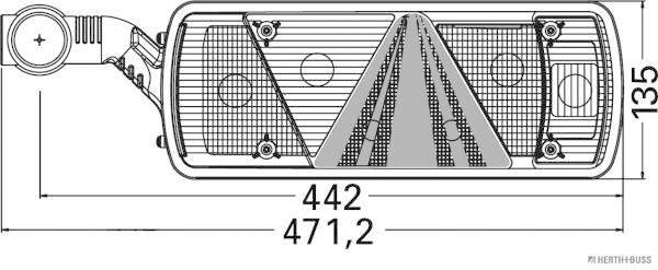 Herth+Buss Elparts Achterlicht 83830161