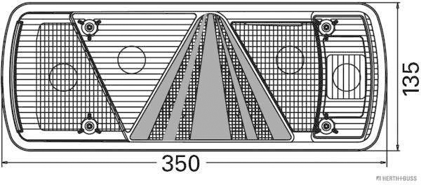 Herth+Buss Elparts Achterlicht 83830164
