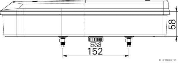 Herth+Buss Elparts Achterlicht 83830170