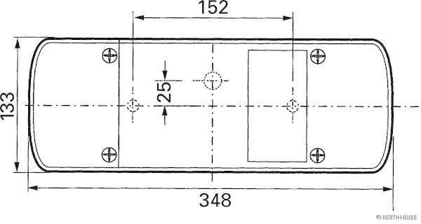 Herth+Buss Elparts Achterlicht 83830187