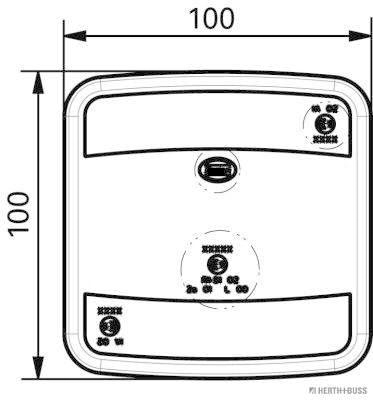 Herth+Buss Elparts Achterlicht 83830194