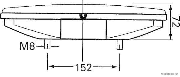 Herth+Buss Elparts Achterlicht 83830216