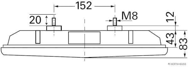 Herth+Buss Elparts Achterlicht 83830365