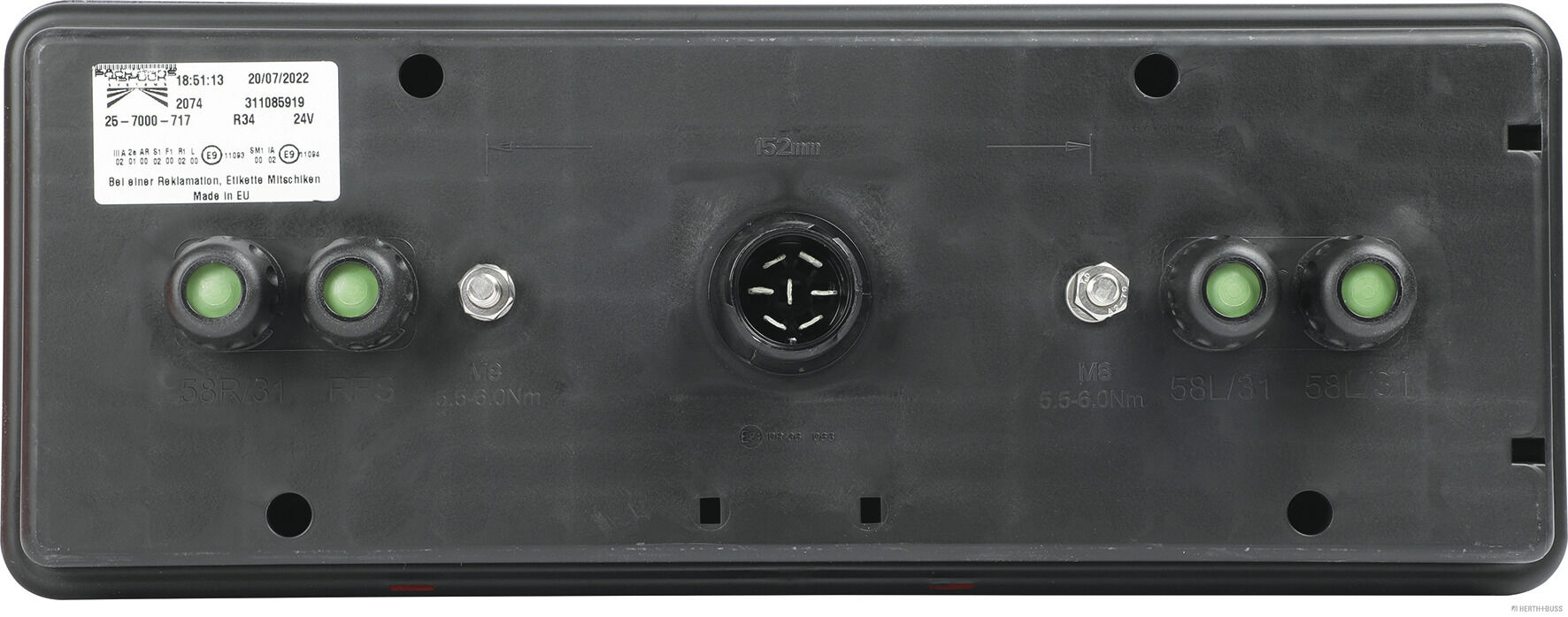 Herth+Buss Elparts Achterlicht 83830410