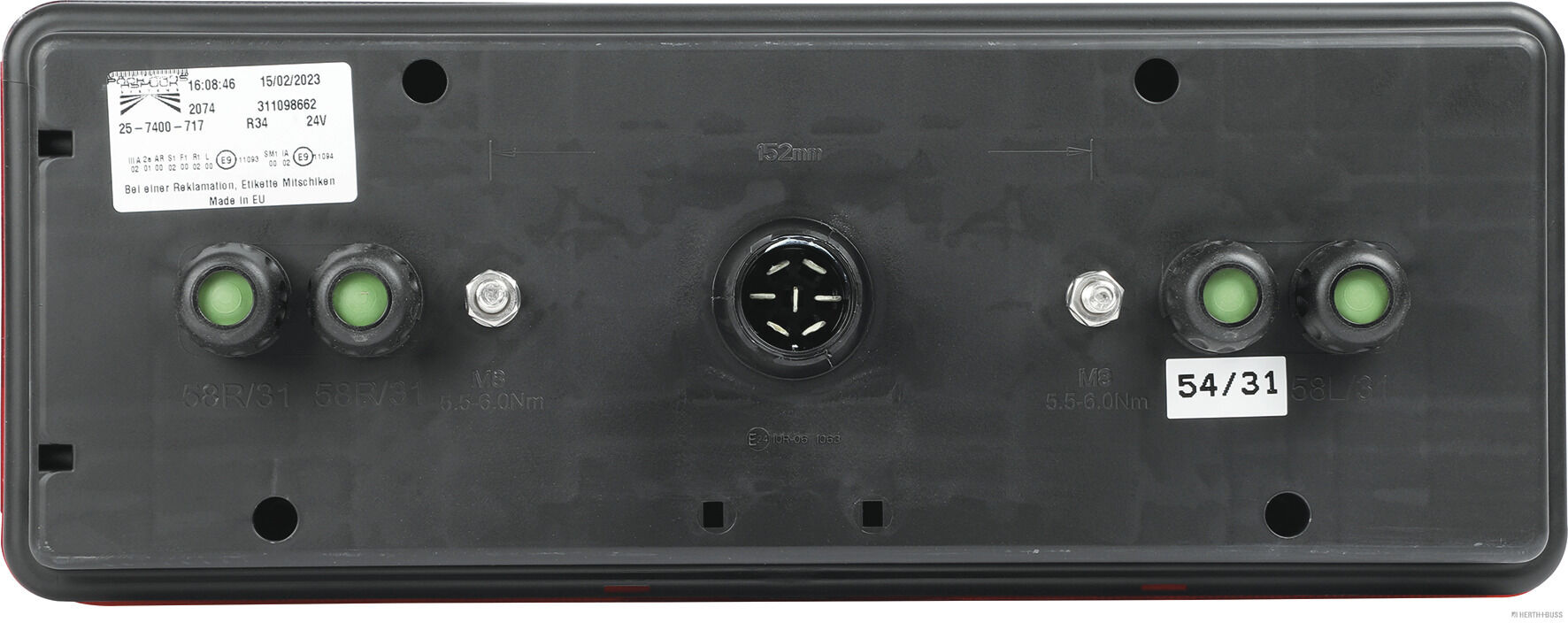 Herth+Buss Elparts Achterlicht 83830411