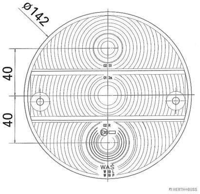 Herth+Buss Elparts Achterlicht 83830520