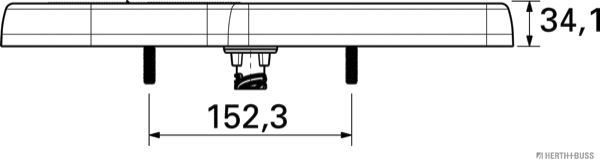 Herth+Buss Elparts Achterlicht 83840019