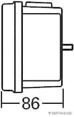 Herth+Buss Elparts Achterlicht 83840057