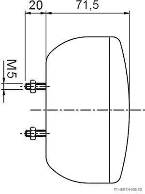 Herth+Buss Elparts Achterlicht 83840181