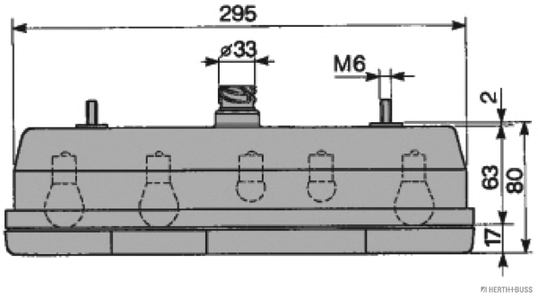 Herth+Buss Elparts Achterlicht 83840501