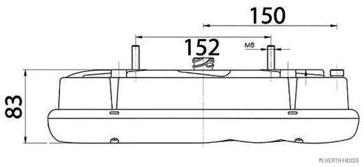 Herth+Buss Elparts Achterlicht 83840574