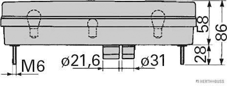 Herth+Buss Elparts Achterlicht 83840576