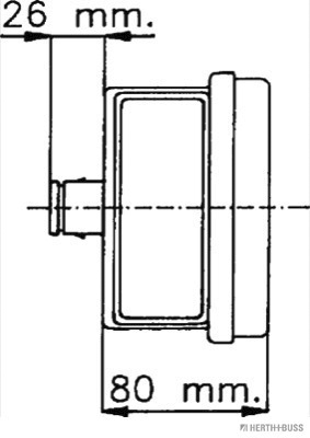 Herth+Buss Elparts Achterlicht 83840584