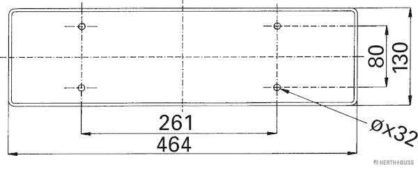 Herth+Buss Elparts Achterlicht 83840585