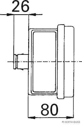 Herth+Buss Elparts Achterlicht 83840585