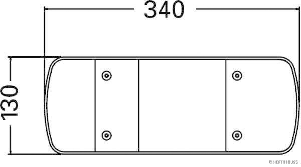 Herth+Buss Elparts Achterlicht 83840650