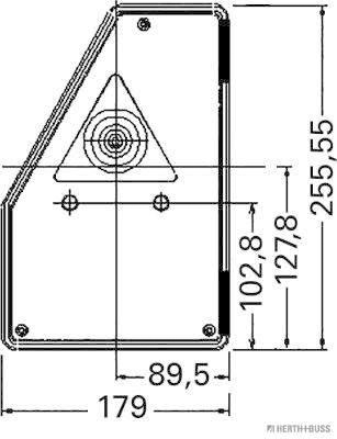 Herth+Buss Elparts Achterlicht 83840696