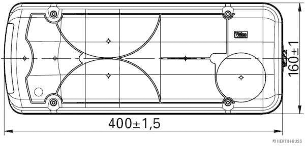 Herth+Buss Elparts Achterlicht 83840701