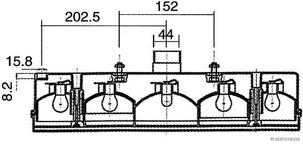 Herth+Buss Elparts Achterlicht 83840712