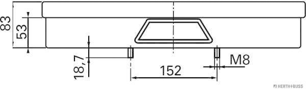Herth+Buss Elparts Achterlicht 83840824