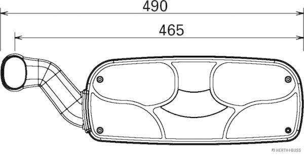 Herth+Buss Elparts Achterlicht 83840841