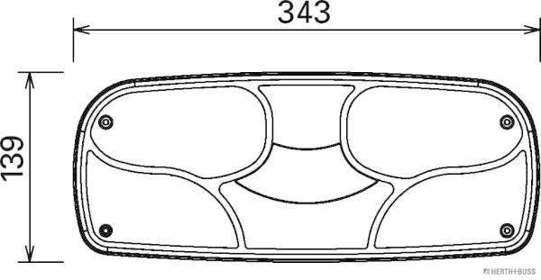 Herth+Buss Elparts Achterlicht 83840842