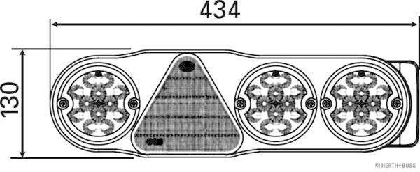 Herth+Buss Elparts Achterlicht 83840923
