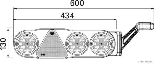 Herth+Buss Elparts Achterlicht 83840924