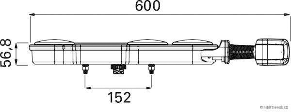 Herth+Buss Elparts Achterlicht 83840924