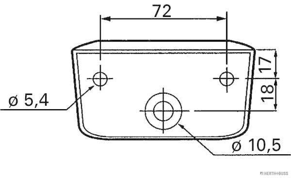 Herth+Buss Elparts Kentekenverlichting 84750018