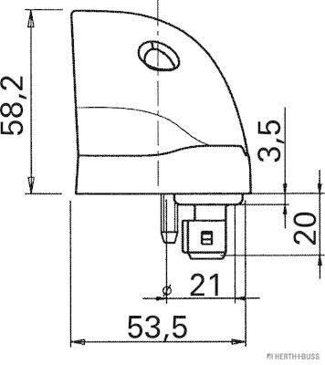 Herth+Buss Elparts Kentekenverlichting 84750048