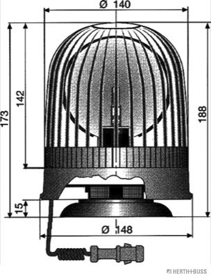 Herth+Buss Elparts Zwaailicht 84770543