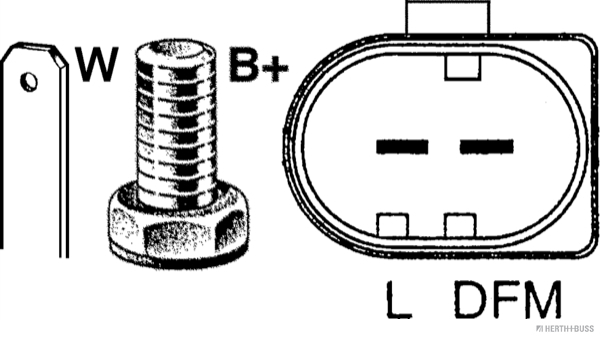 Herth+Buss Elparts Alternator/Dynamo 32439733