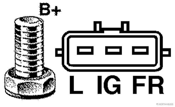 Herth+Buss Elparts Alternator/Dynamo 32321580