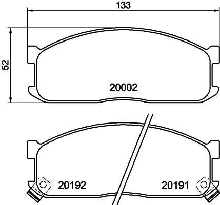 Remblokset Mintex MDB1439