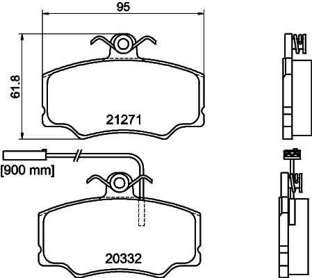 Remblokset Mintex MDB1511