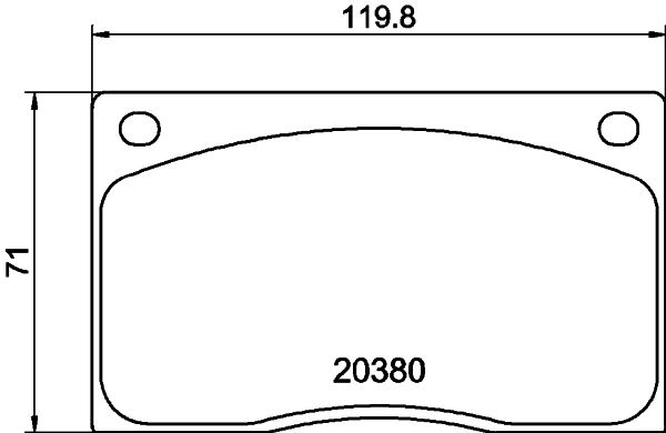 Remblokset Mintex MGB585