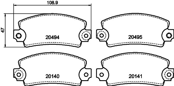 Remblokset Mintex MDB1019