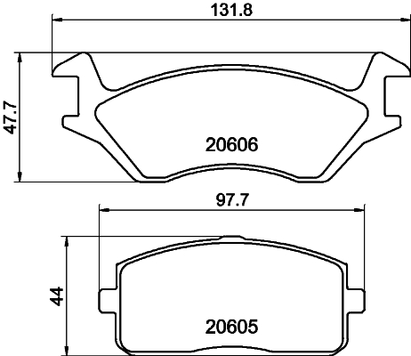 Remblokset Mintex MDB1145