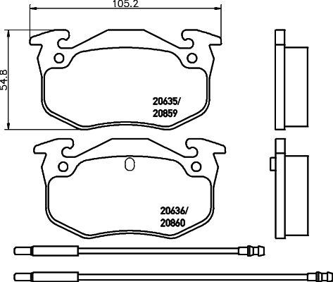 Remblokset Mintex MDB1209