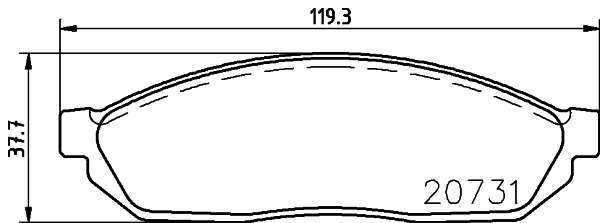 Remblokset Mintex MDB1184