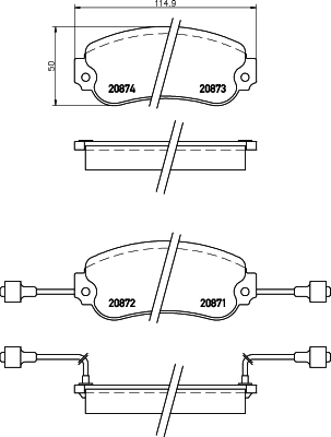 Remblokset Mintex MDB1171