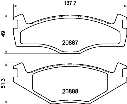 Remblokset Mintex MDB1266