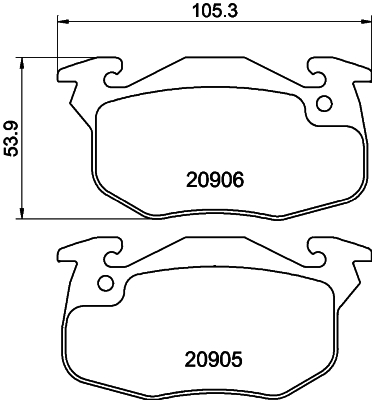 Remblokset Mintex MDB1519