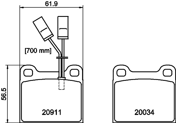 Remblokset Mintex MDB1274