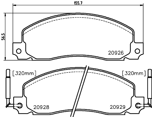 Remblokset Mintex MDB1333