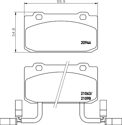 Remblokset Mintex MDB1357