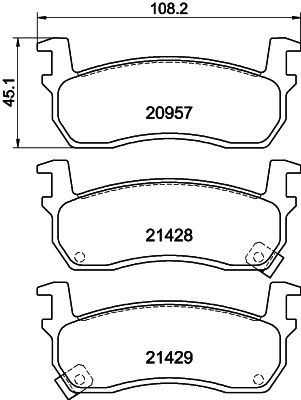 Remblokset Mintex MDB1475