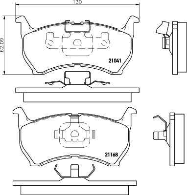 Remblokset Mintex MDB1262